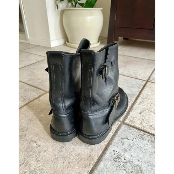 Polo Country Ralph Lauren Engineer Leather Boots 90s vtg RRL size 8D Motorcycle